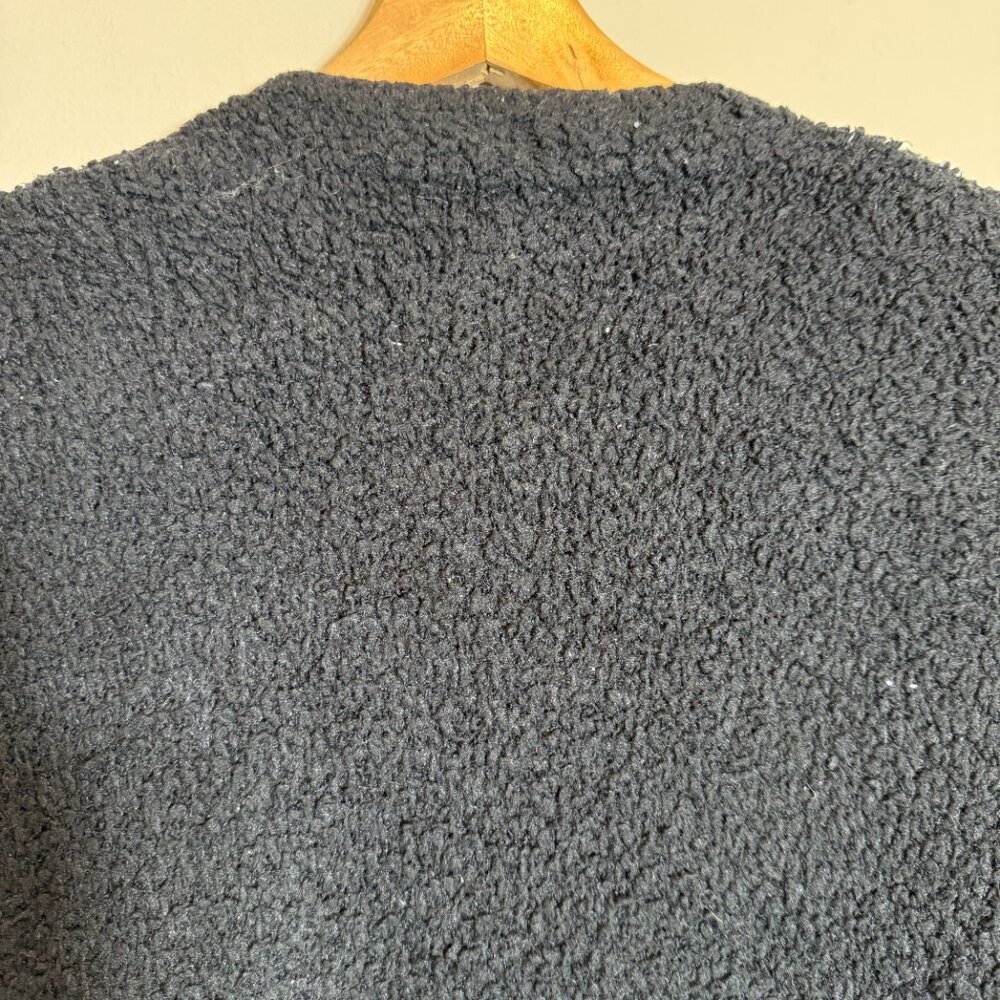 Skims Cozy Collection Teddy Long Robe Women's S/M Black Loungewear Soft Comfy - Picture 11 of 13